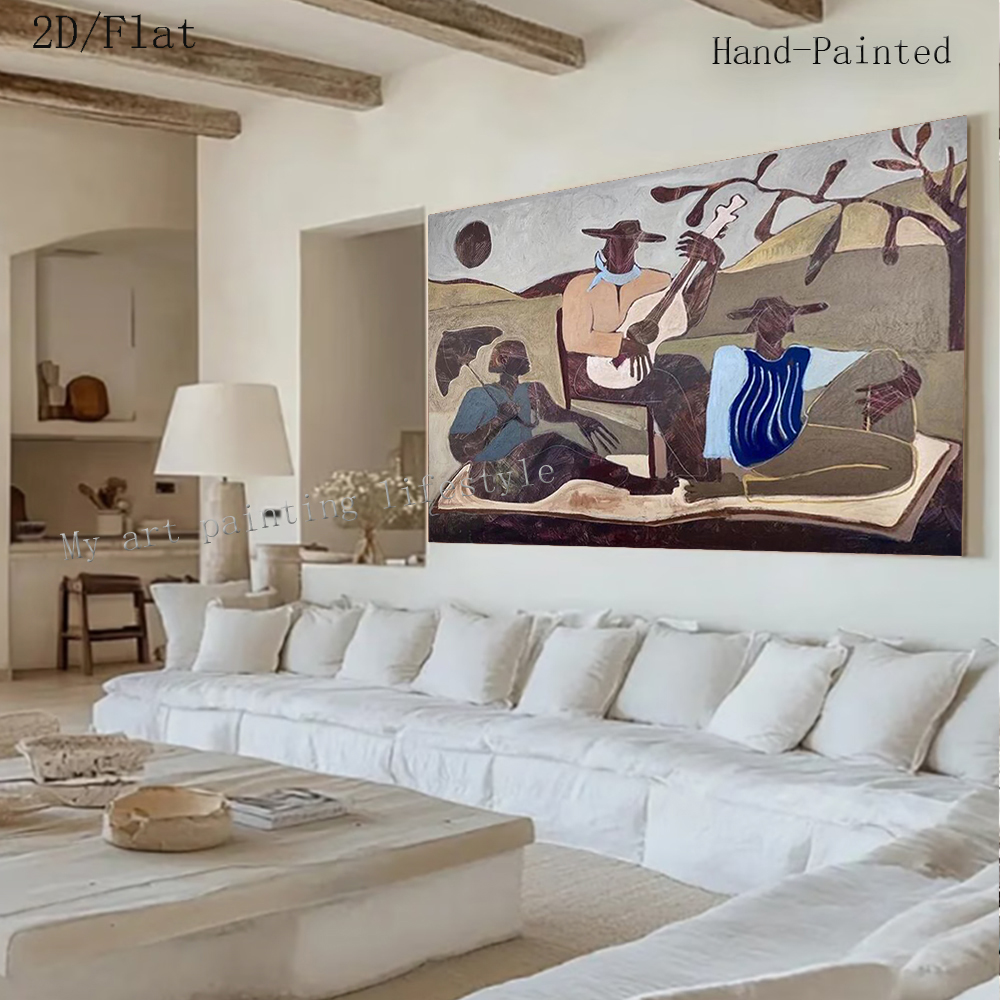 Home Decor Free Images - 100% Handmade Abstract Oil Painting On