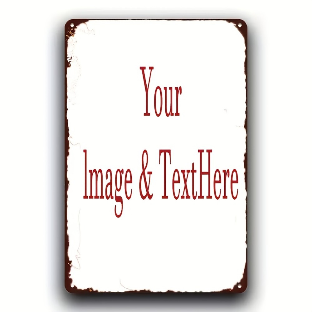 Home Decor Free Images - Customizable Rustic Metal Wall Plaque 8x12
