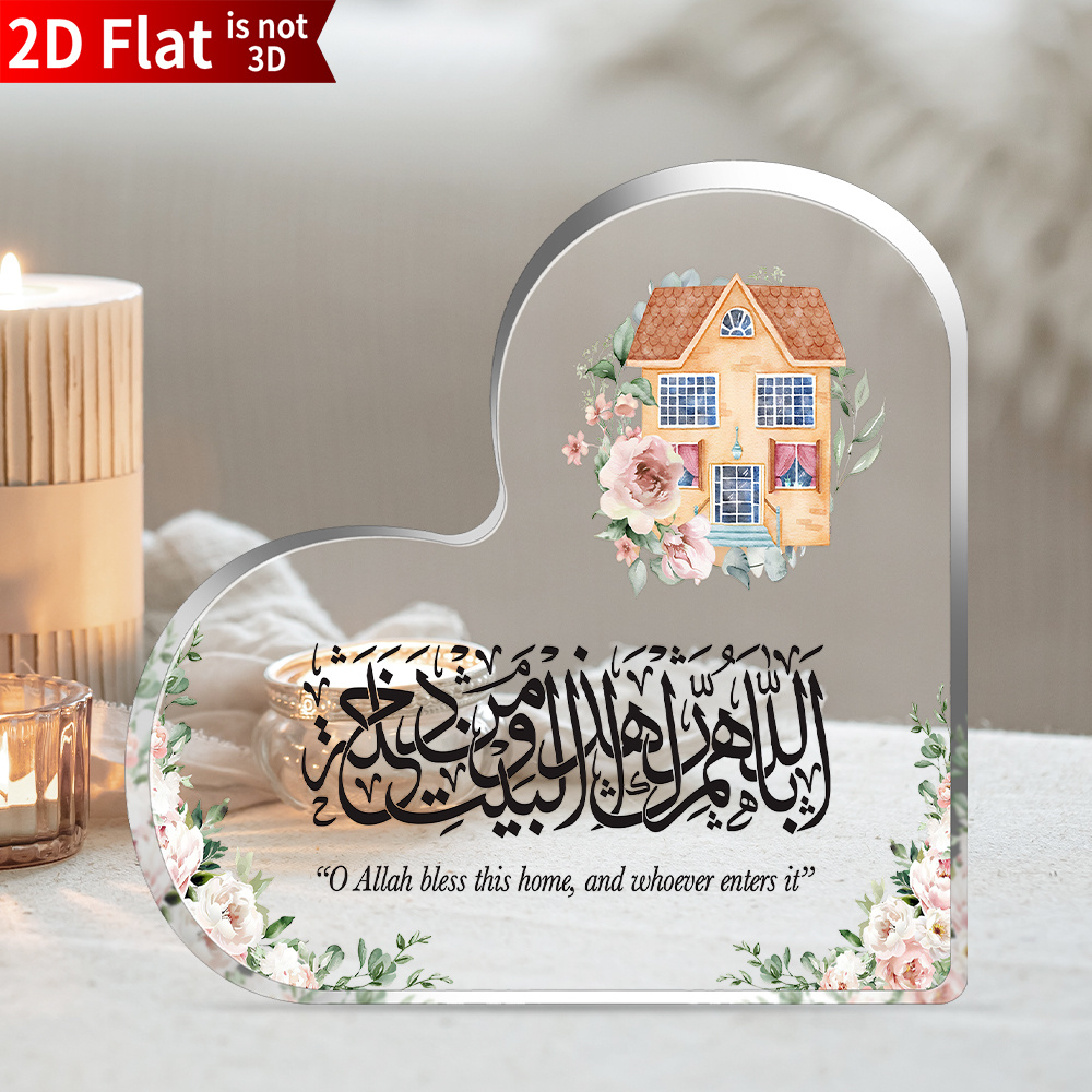 Home Decor In - CIFBUY Acrylic Plaque 2D Flat Heart