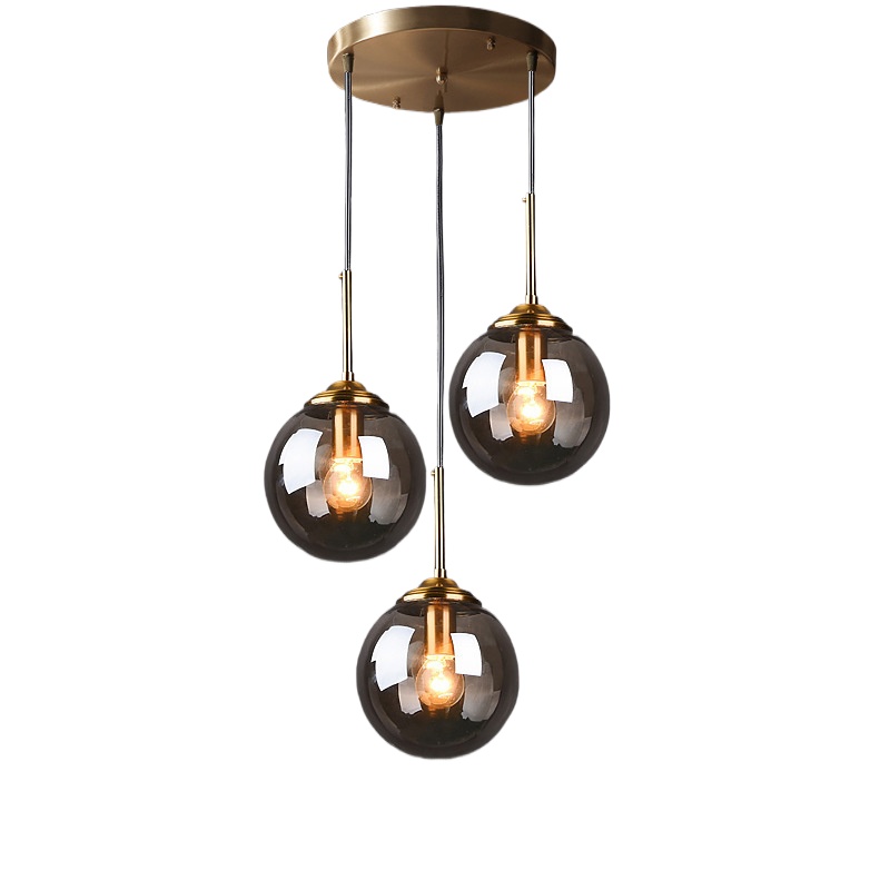 Hanging Moon Lamp - Modern Glass Hanging Lamp E27 Clear
