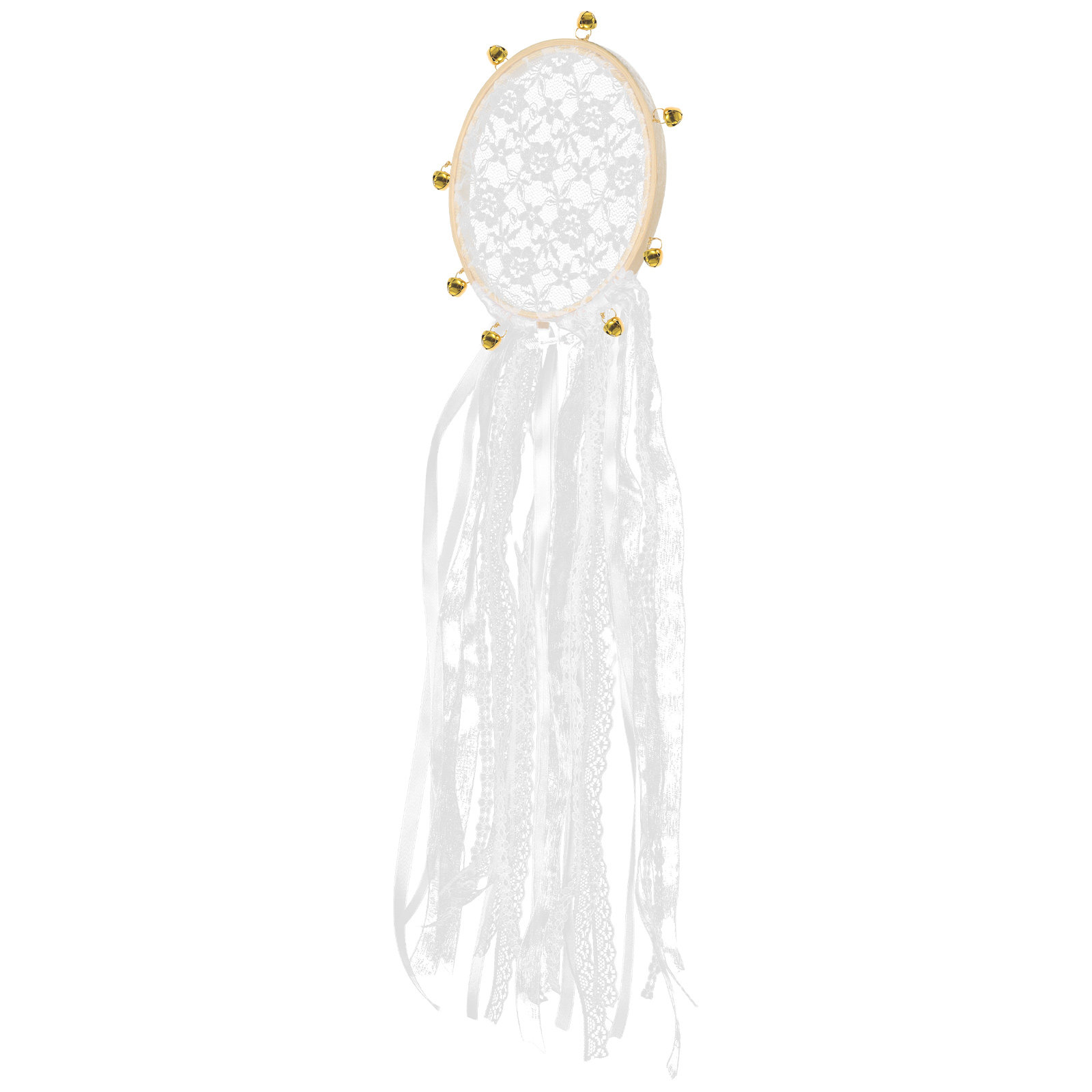 Macrame Wall Hanging - Boho Lace Drum Bell Wedding Decoration