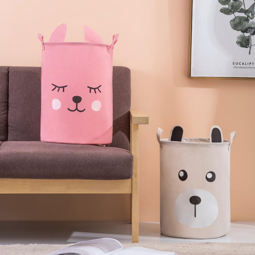 Home Decor Hampers - Cartoon rabbit ear Bear Laundry Hamper