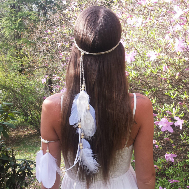 The Indian White Feather Headb - огляд і ціна Home Decor Indonesia