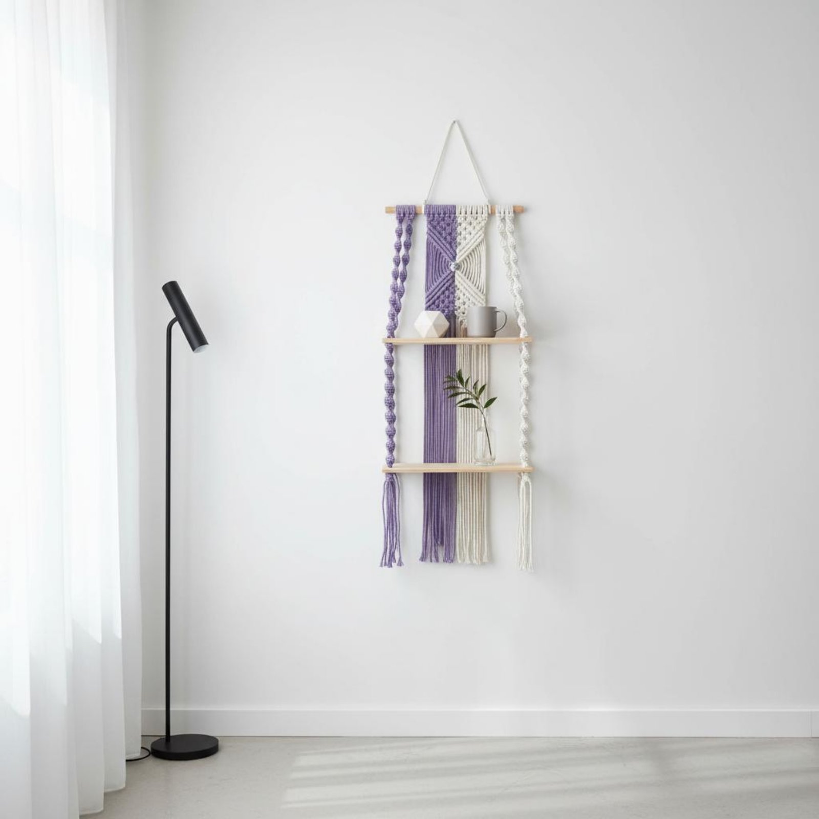 Boho Wall Hanging Shelf Easy t - огляд і ціна Macrame Wall Hanging