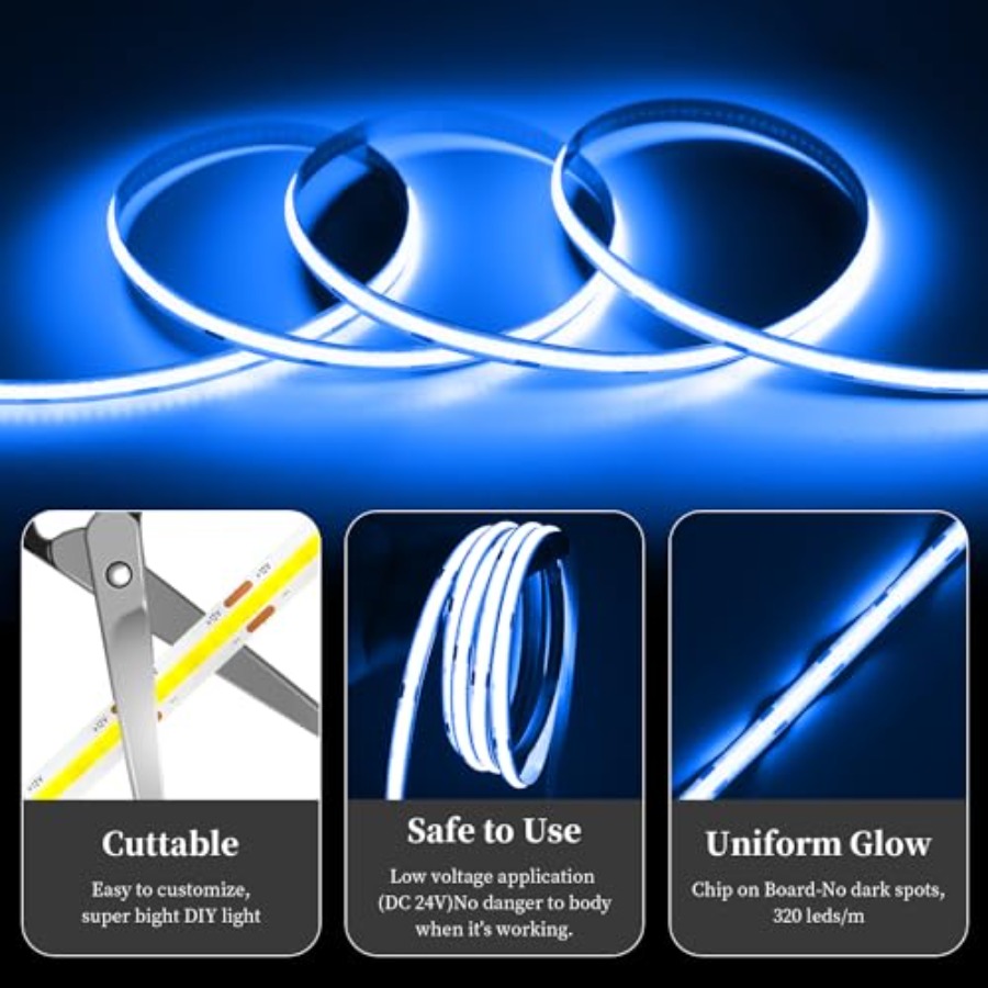 32.8ft/10M COB LED Light Strip - огляд і ціна Led Strip Lights