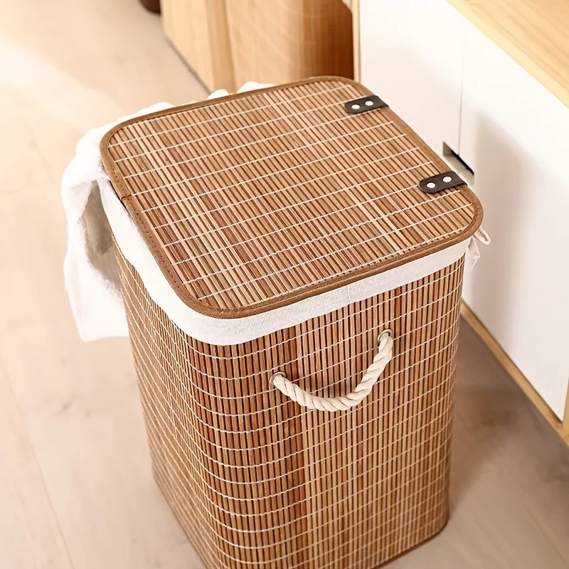 Coffee Brown Laundry Hamper -  - огляд і ціна Home Decor Hampers