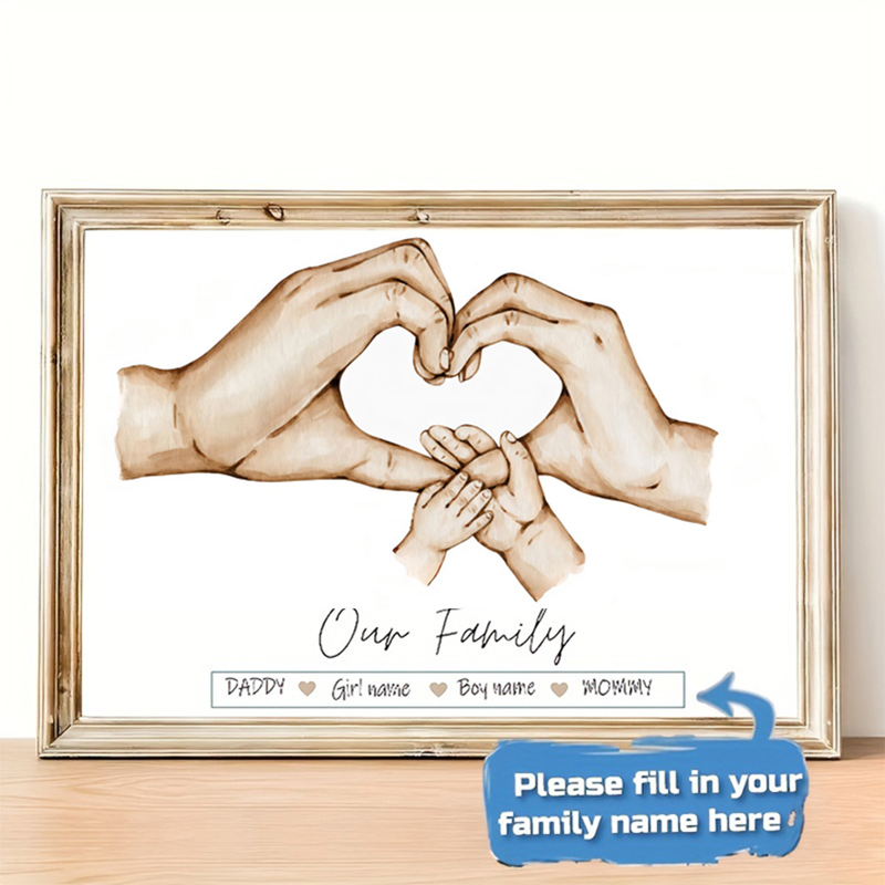 Personalized Custom Family Han - огляд і ціна Home Decor Foto