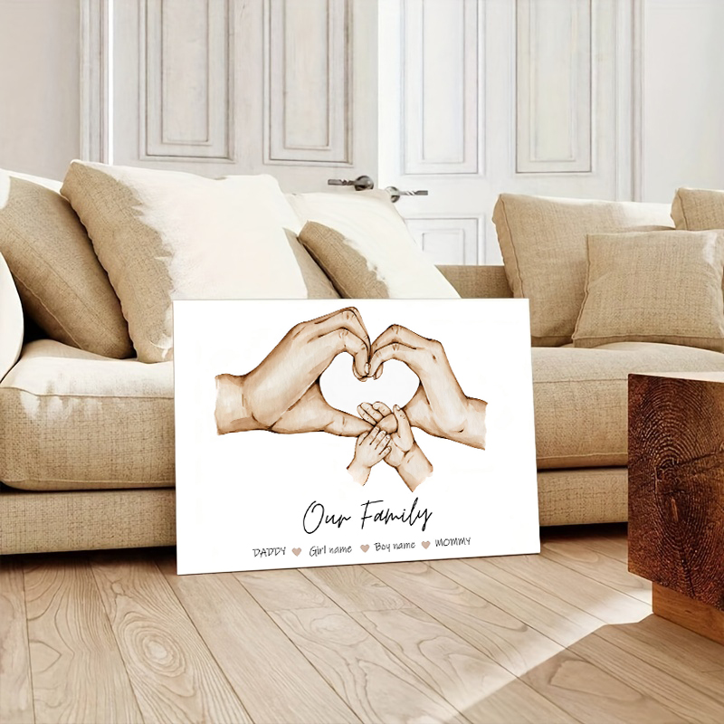 Personalized Custom Family Han - огляд і ціна Home Decor Foto