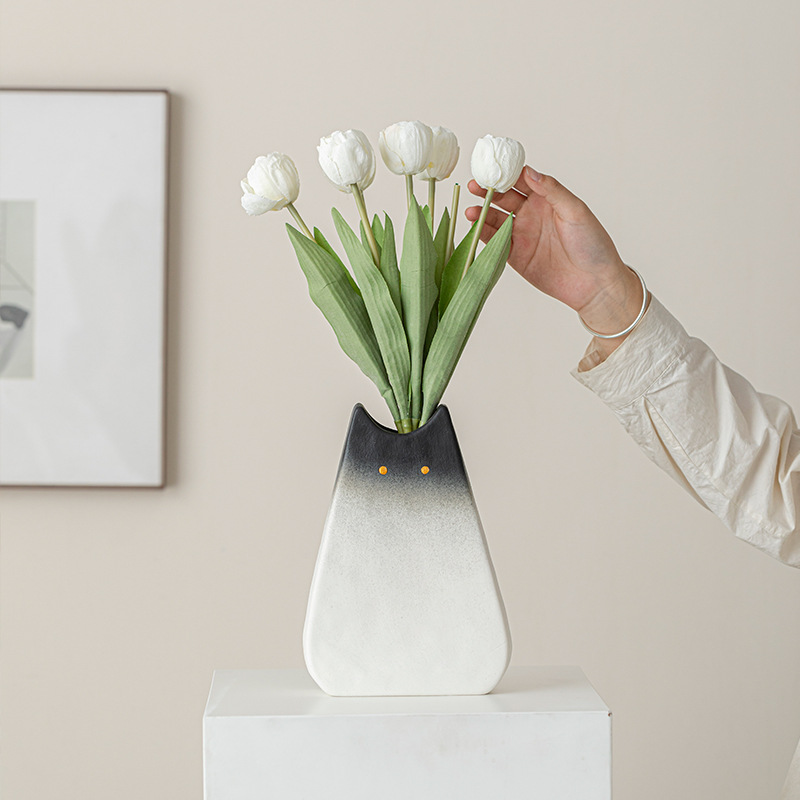 Cute Cat-like Ceramic Vase, No - огляд і ціна Glass Vase Nordic