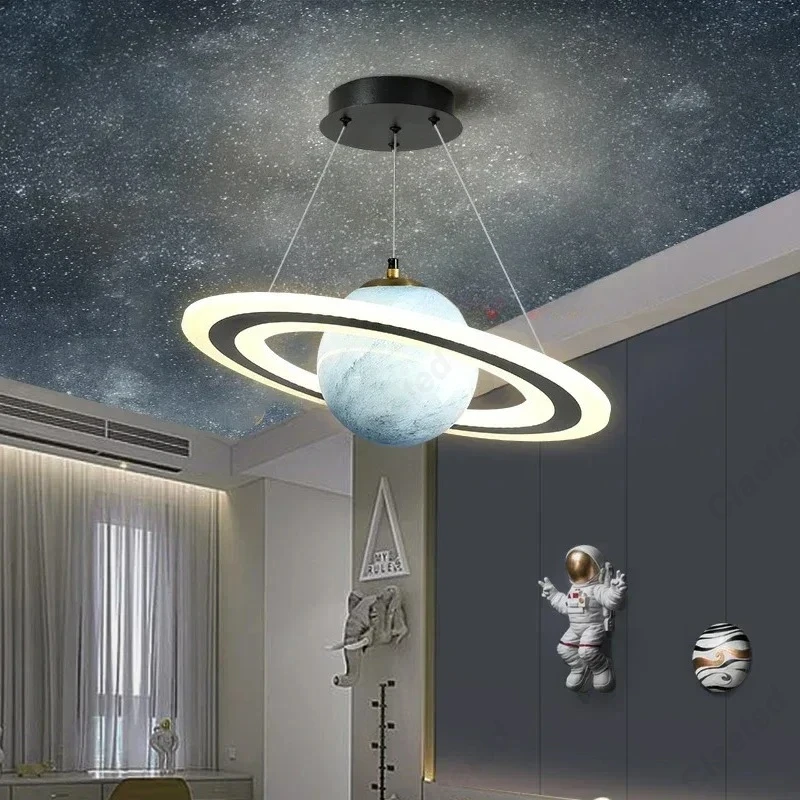 Glass Planet Pendant Lamp for  - огляд і ціна Hanging Moon Lamp