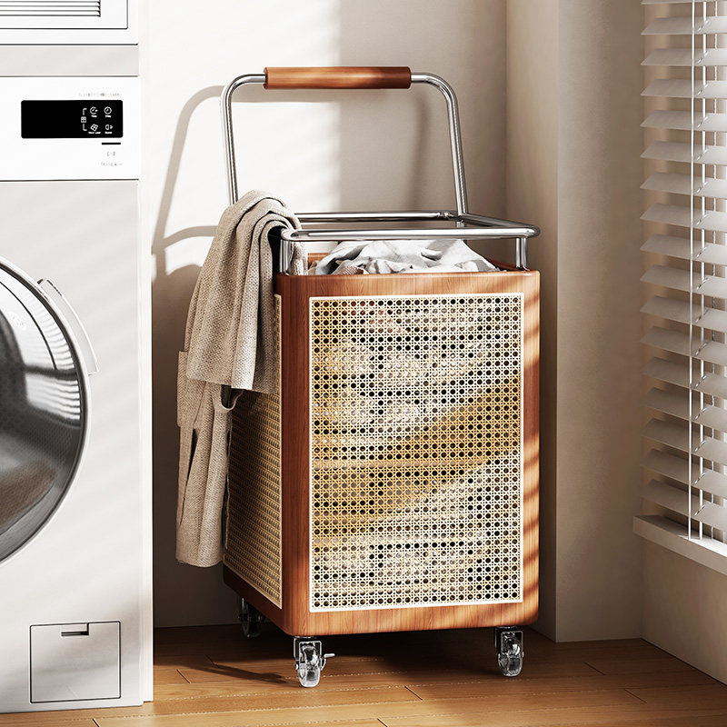 Woven Rattan Laundry Hamper, L - огляд і ціна Home Decor Hampers