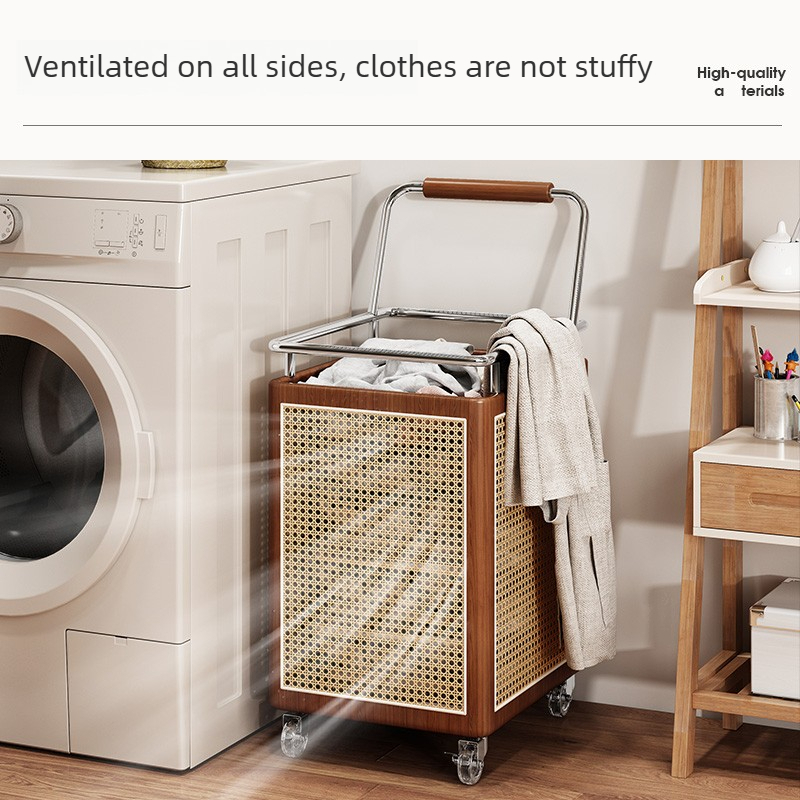 Woven Rattan Laundry Hamper, L - огляд і ціна Home Decor Hampers