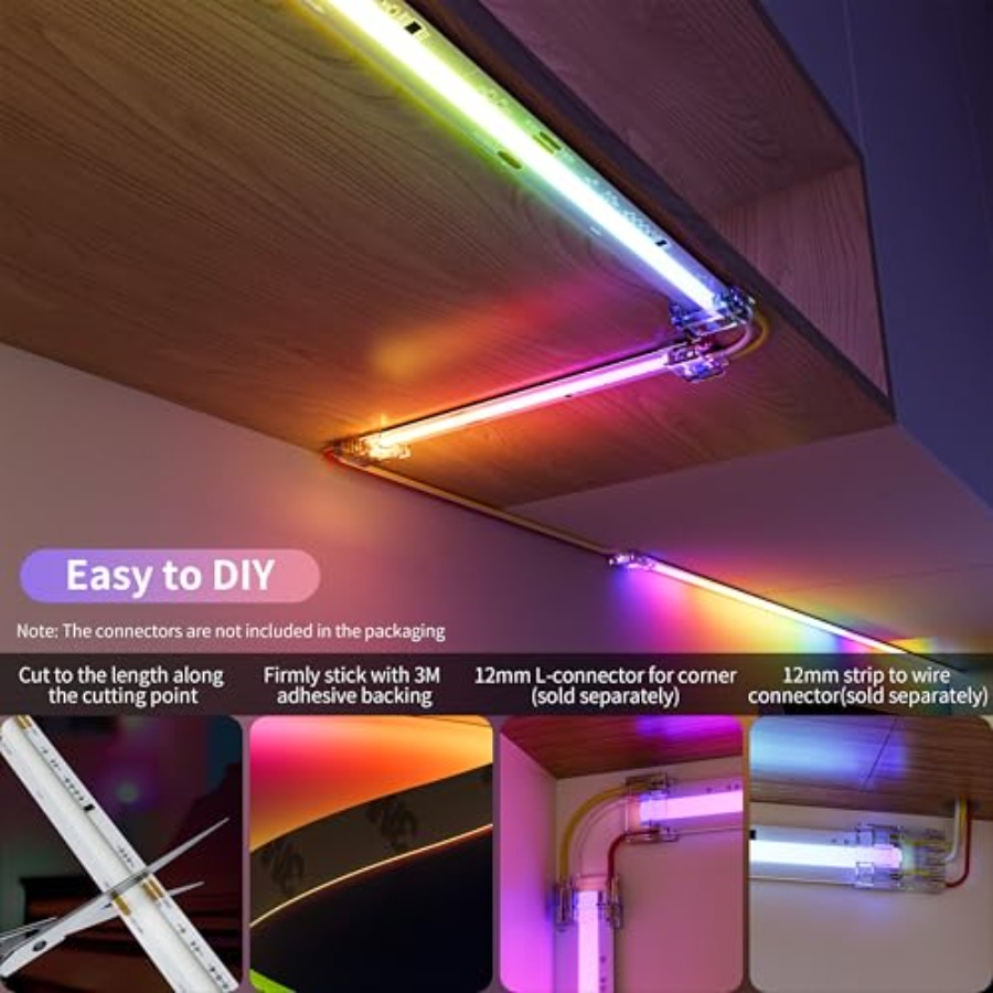 RGB Smart IC COB LED Strip Lig - огляд і ціна Led Strip Lights