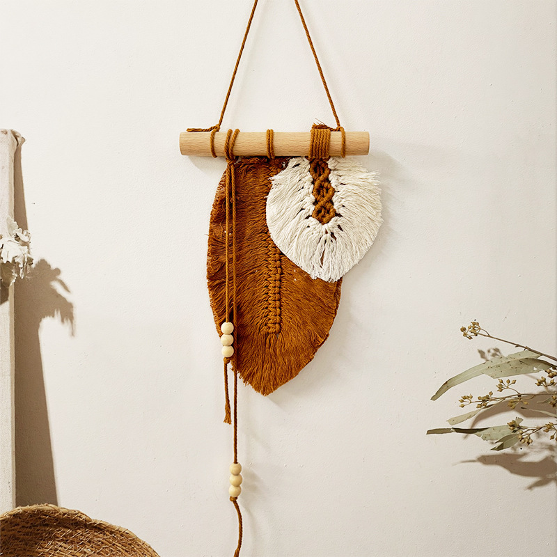Handmade Macrame Leaf Wall Han - огляд і ціна Macrame Wall Hanging