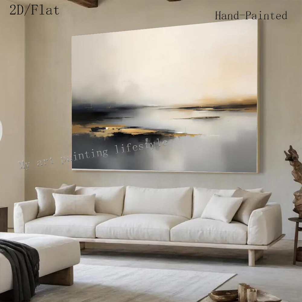 Large Abstract Oil Painting Ha - огляд і ціна Home Decor Free Images