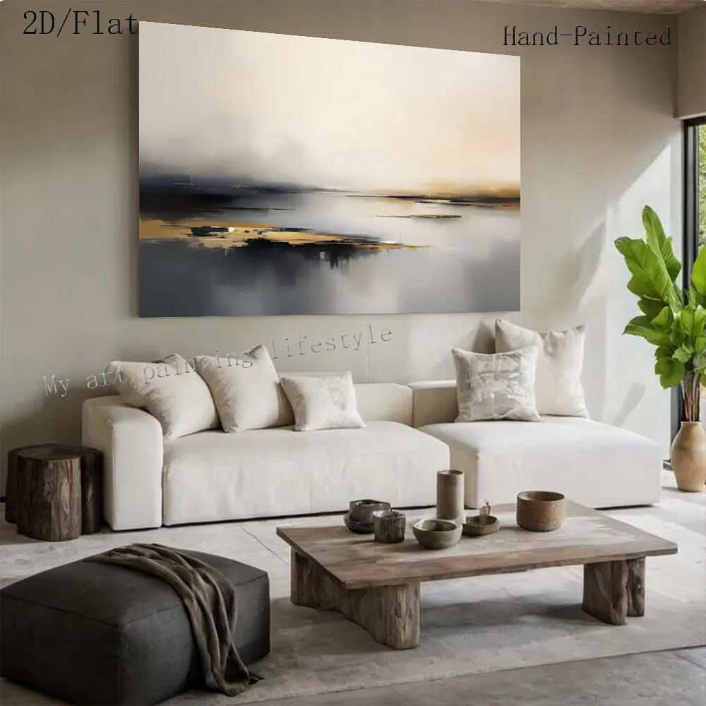 Large Abstract Oil Painting Ha - огляд і ціна Home Decor Free Images