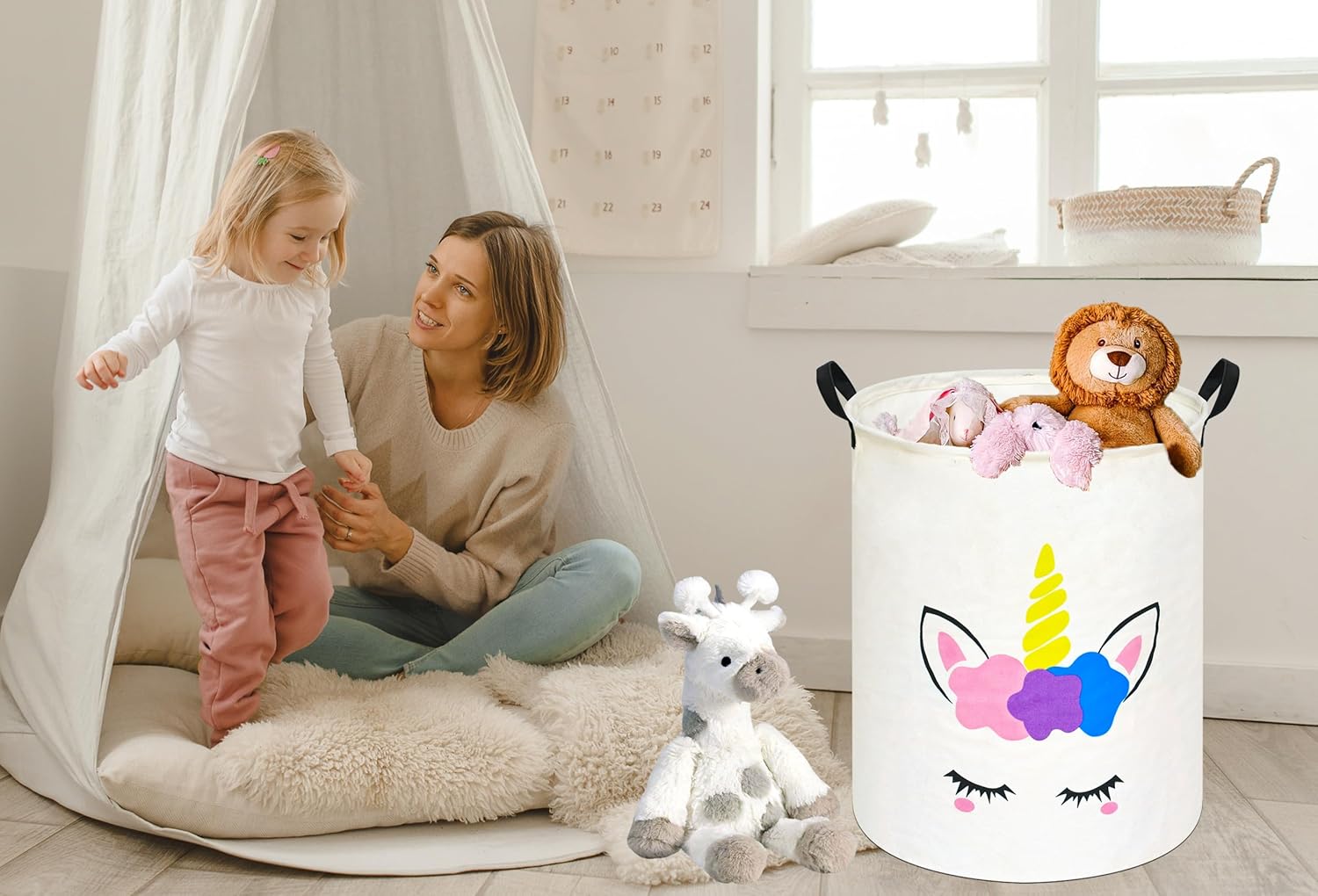Unicorn Round Laundry Basket S - огляд і ціна Home Decor Hampers