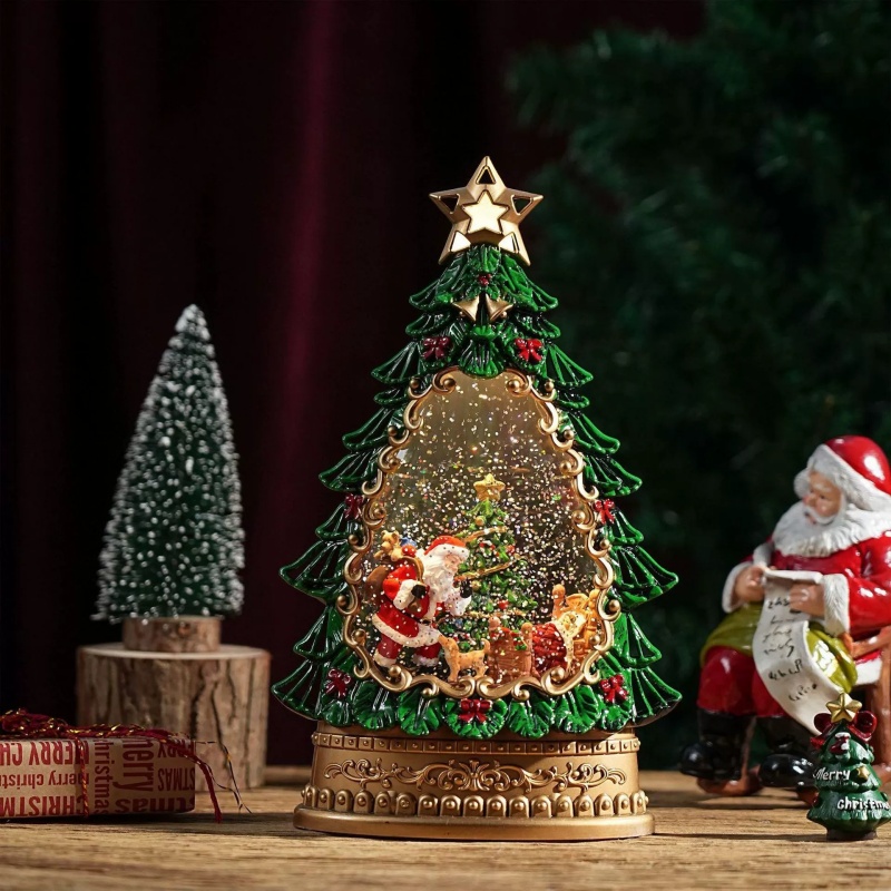 Snow Globe Music Box Christmas - огляд і ціна Home Decor Xmas Gifts