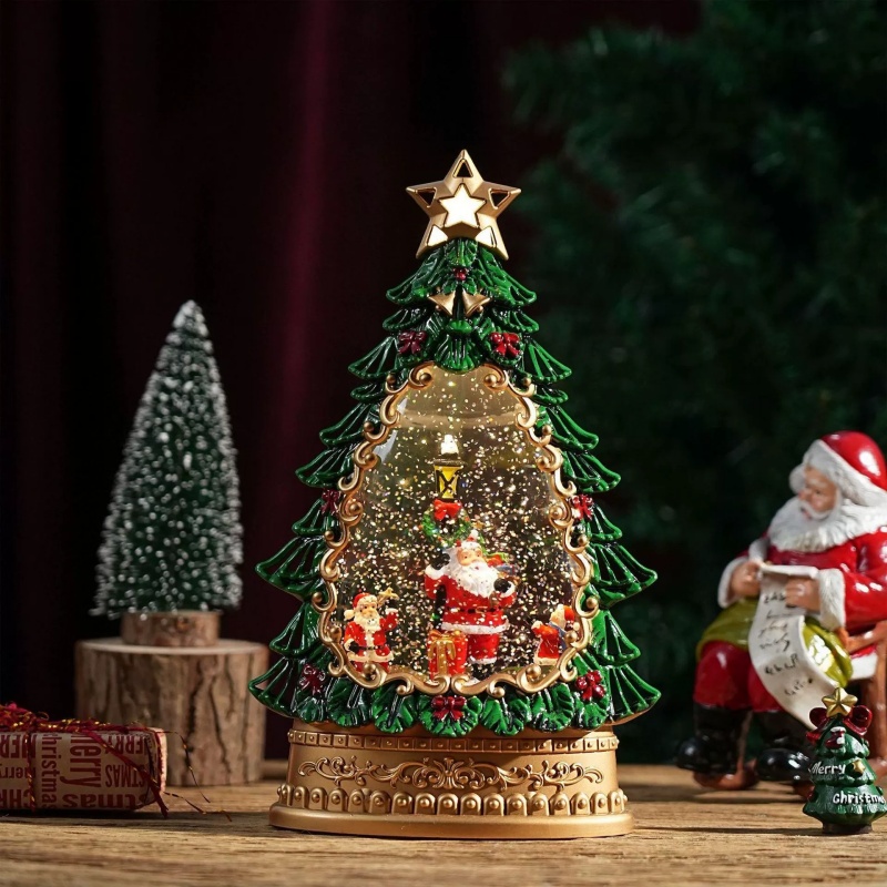 Snow Globe Music Box Christmas - огляд і ціна Home Decor Xmas Gifts