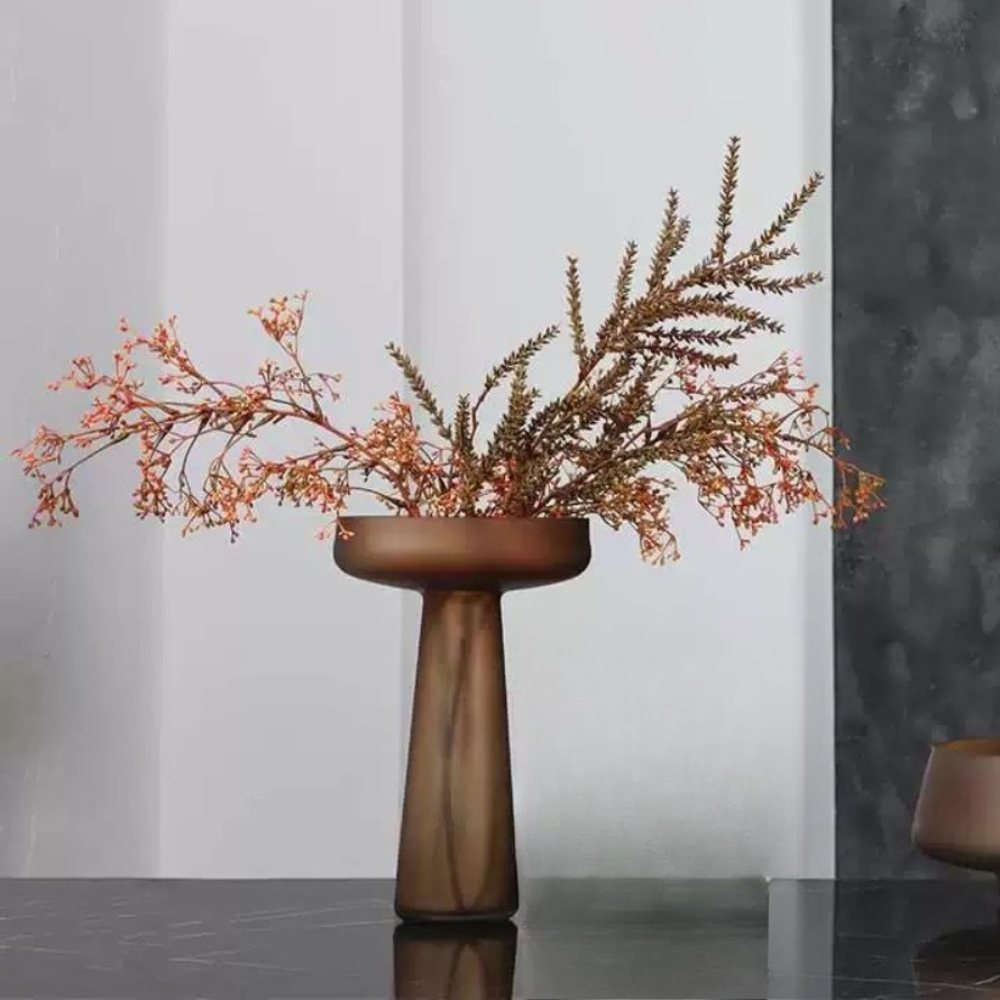 Nordic Vintage Brown Frosted G - огляд і ціна Glass Vase Nordic