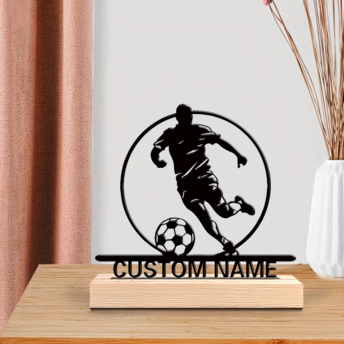 Custom Soccer Player Metal Sta - огляд і ціна Home Decor Market