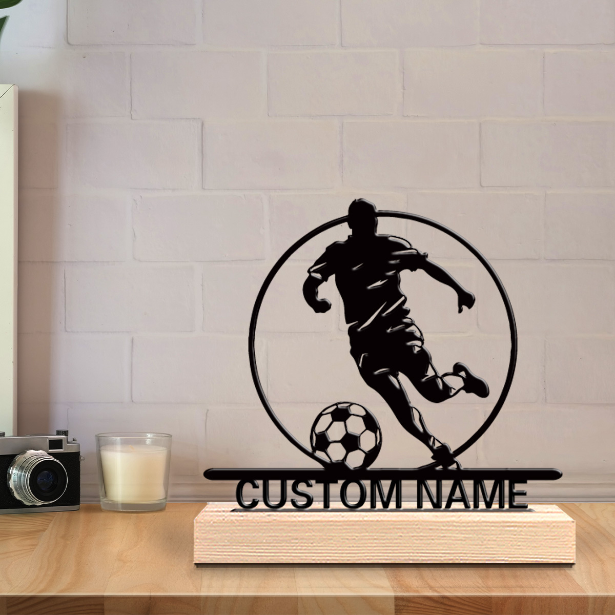 Custom Soccer Player Metal Sta - огляд і ціна Home Decor Market