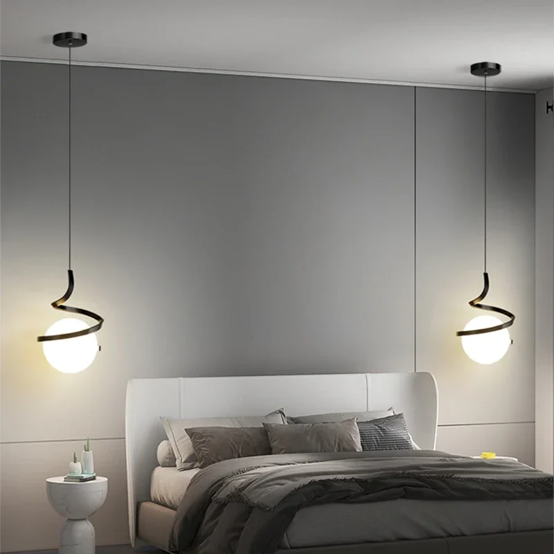 Nordic LED Pendant Light Bedro - огляд і ціна Hanging Moon Lamp