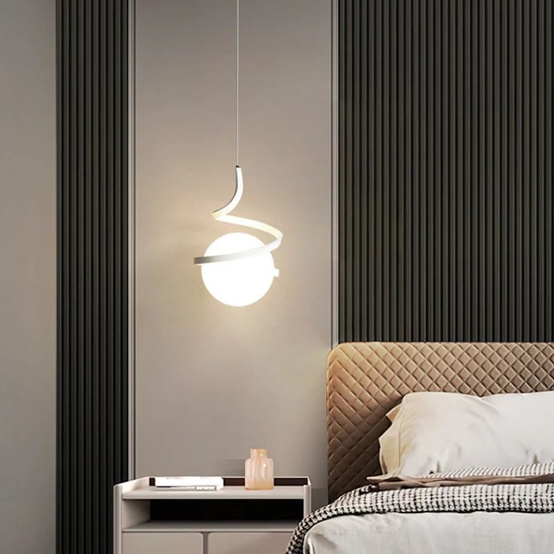Nordic LED Pendant Light Bedro - огляд і ціна Hanging Moon Lamp
