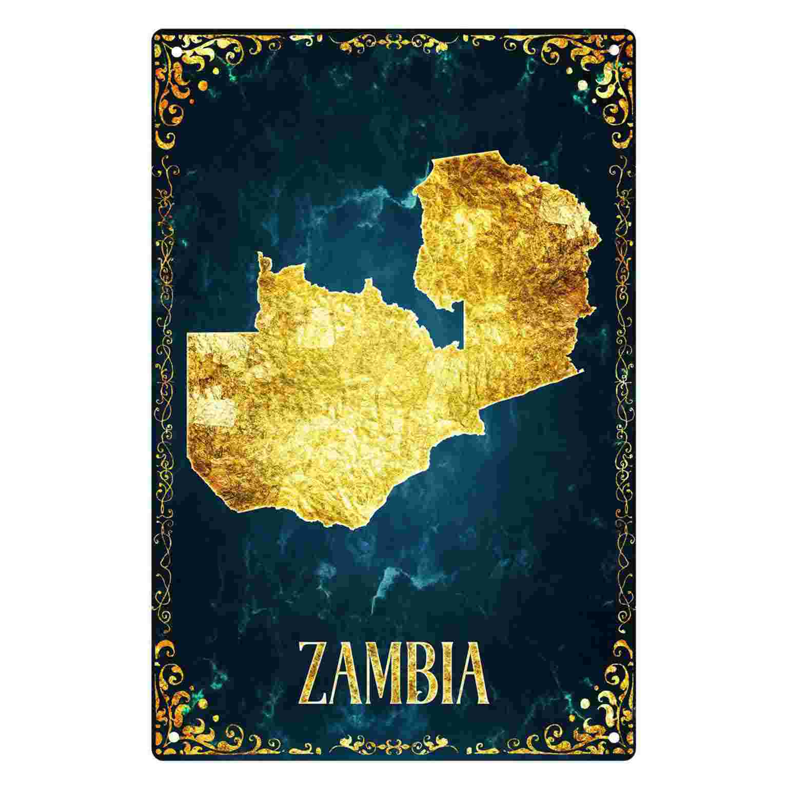 2D FLAT 1pc Zambia Gold Foil M - огляд і ціна Home Decor Zambia