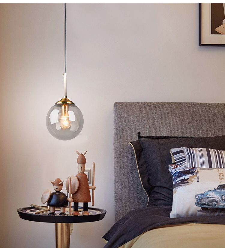 Modern Glass Hanging Lamp E27  - огляд і ціна Hanging Moon Lamp