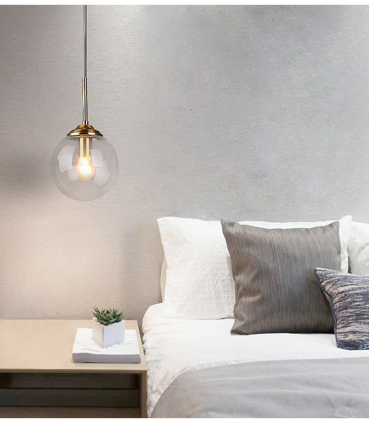 Modern Glass Hanging Lamp E27  - огляд і ціна Hanging Moon Lamp