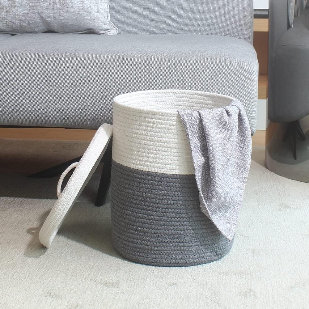 Cotton Rope Storage Basket wit - огляд і ціна Home Decor Hampers