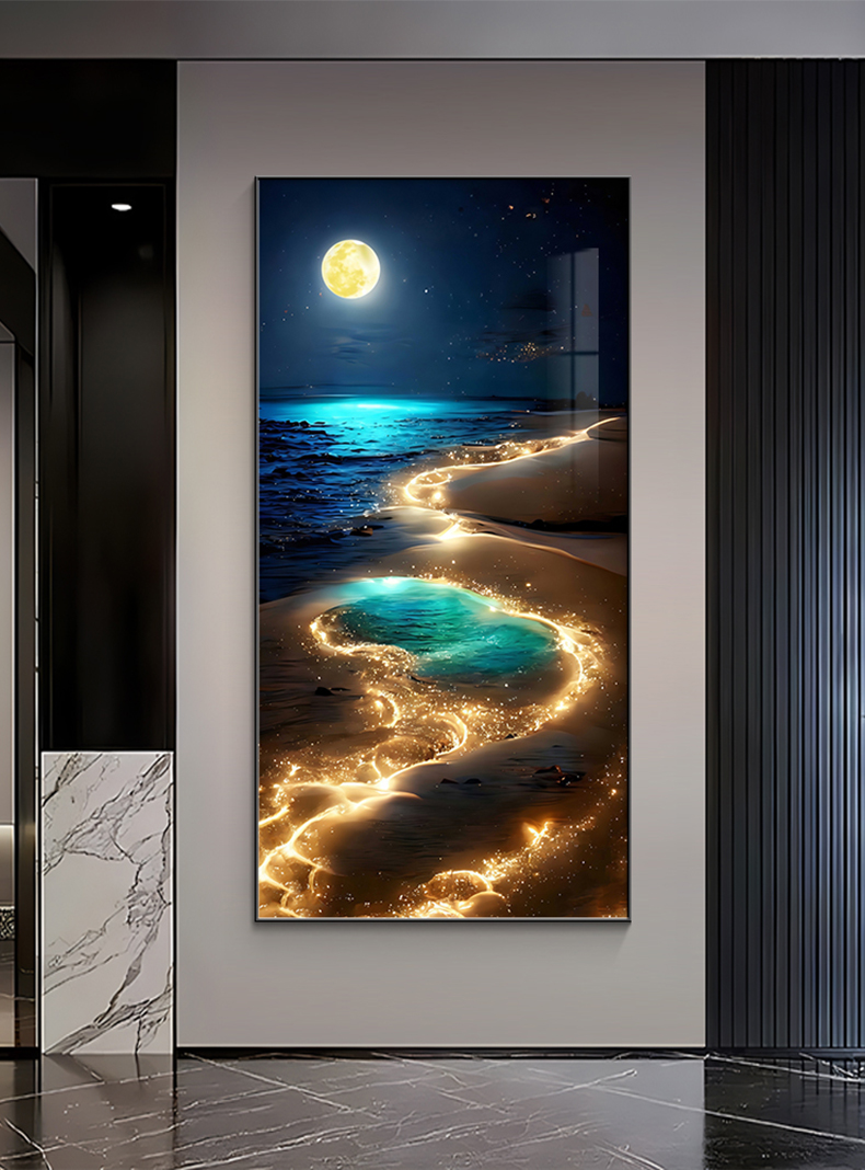 Ocean Waves Wall Lamp Entrance - огляд і ціна Hanging Moon Lamp