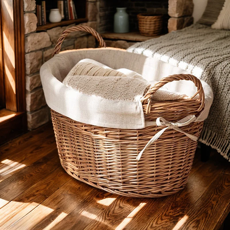 ‌Rattan Dirty Clothes Hamper,  - огляд і ціна Home Decor Hampers