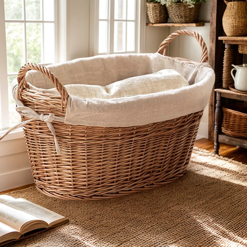‌Rattan Dirty Clothes Hamper,  - огляд і ціна Home Decor Hampers