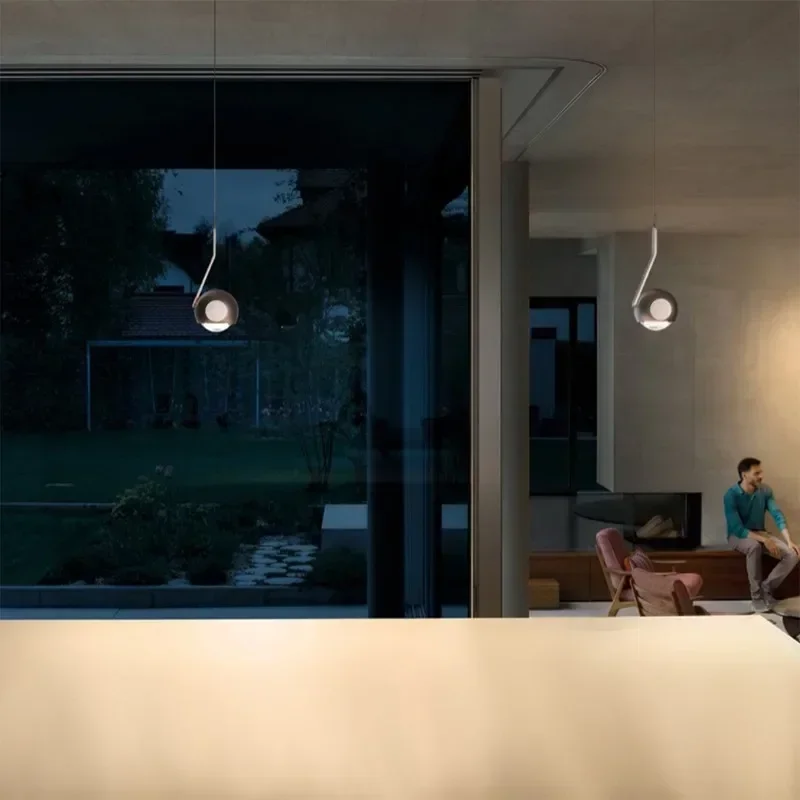 Designer Creative LED Dining T - огляд і ціна Hanging Moon Lamp