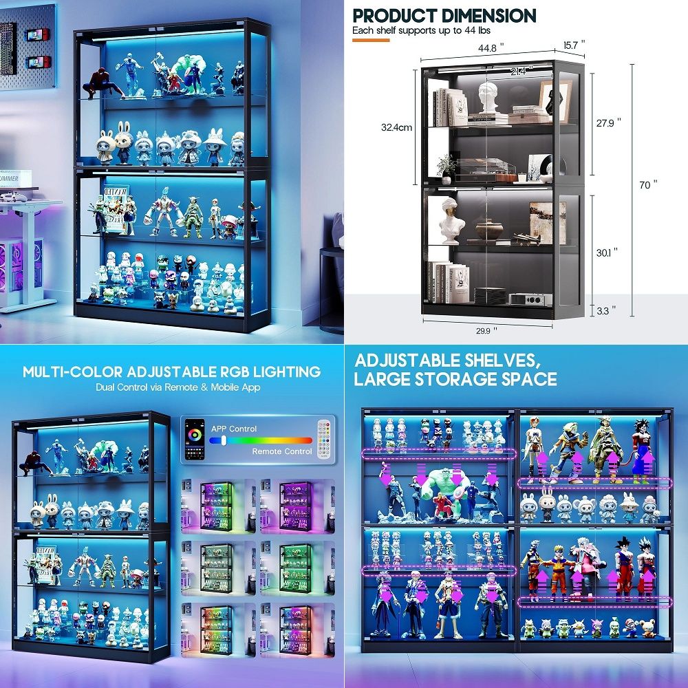Cabinet with LED Light Strips, - огляд і ціна Led Strip Lights