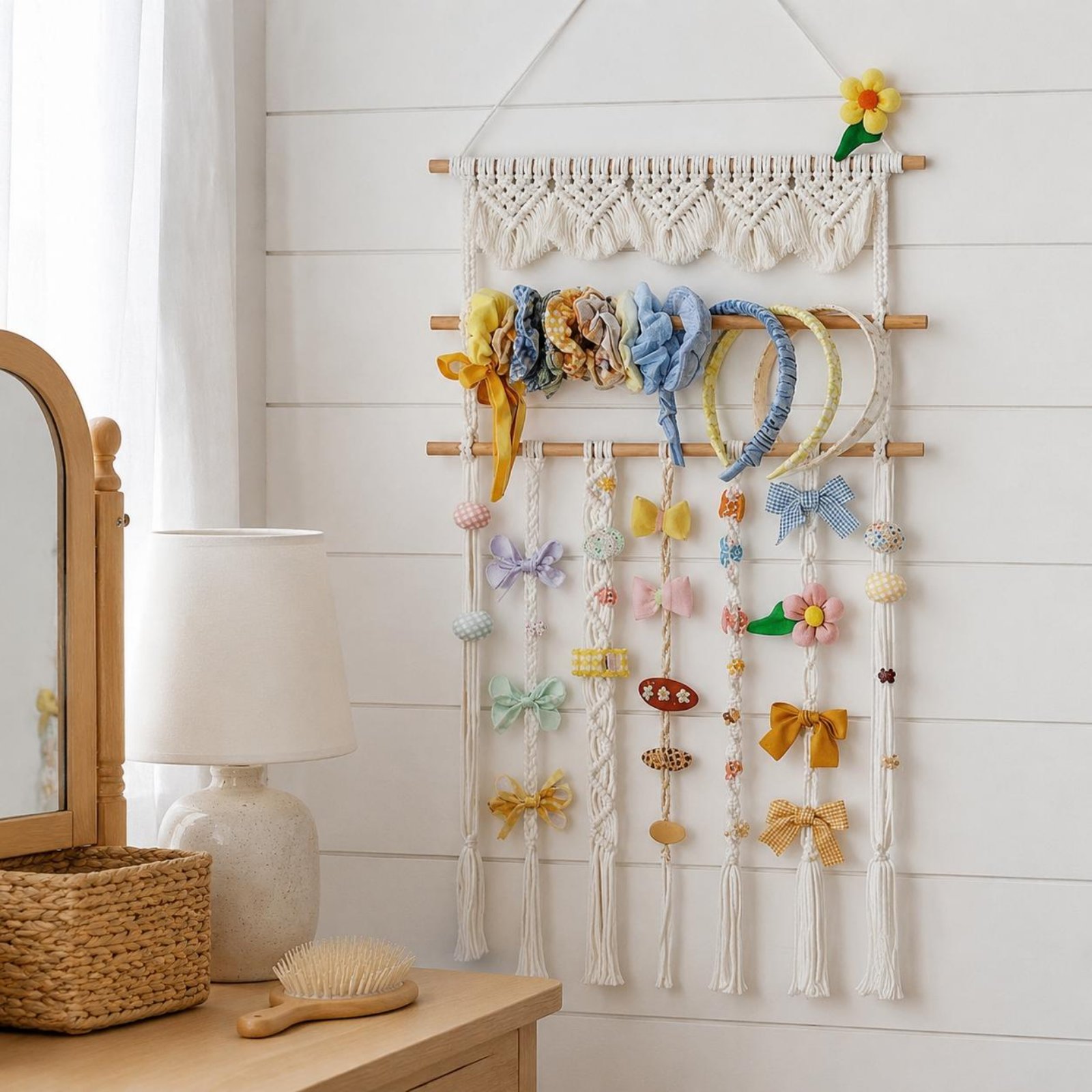 Macrame Hanging Shelf Handmade - огляд і ціна Macrame Wall Hanging
