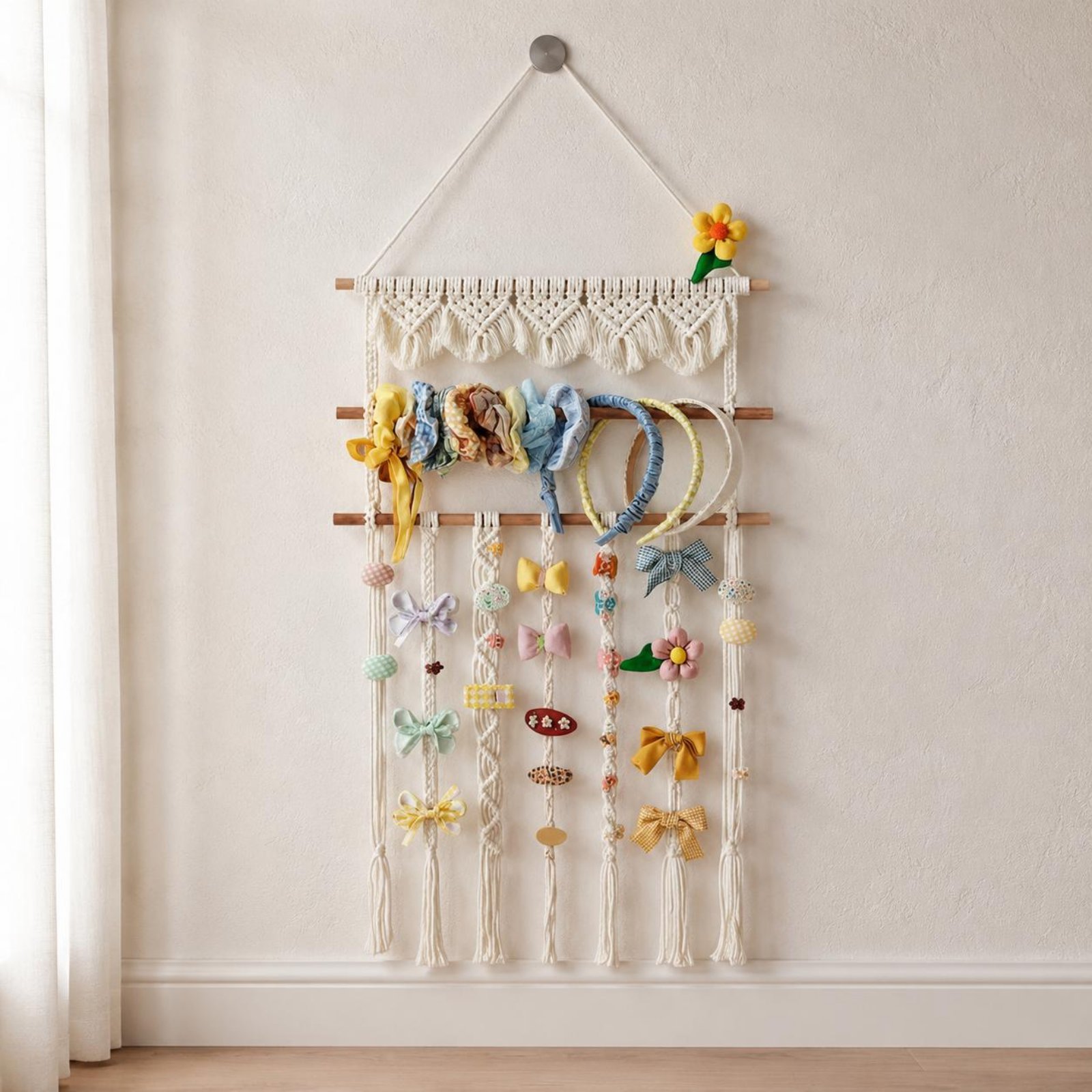 Macrame Hanging Shelf Handmade - огляд і ціна Macrame Wall Hanging