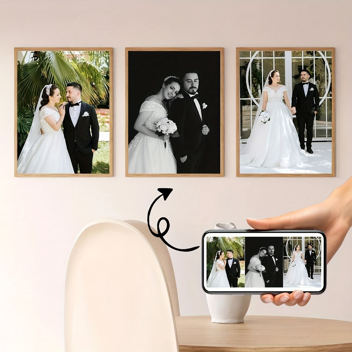 3pcs/set Custom Square Canvas  - огляд і ціна Home Decor Foto
