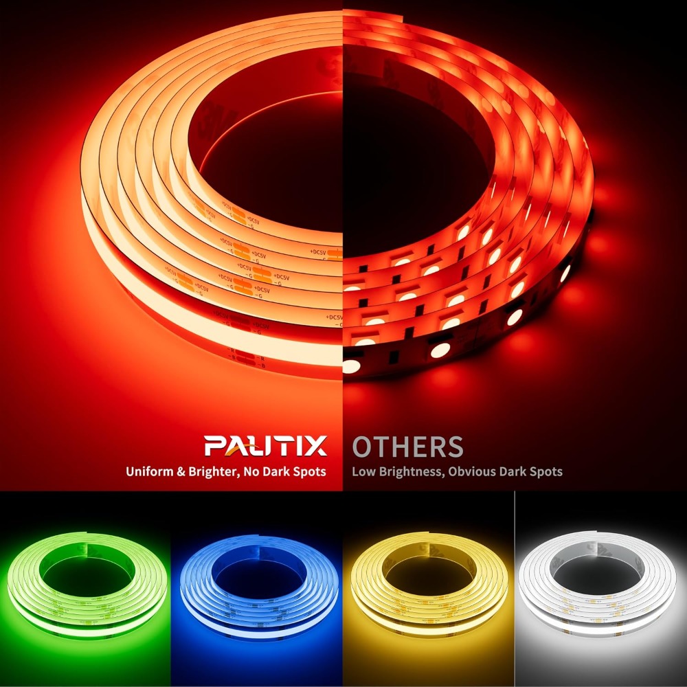 5V USB COB RGB LED Strip Light - огляд і ціна Led Strip Lights