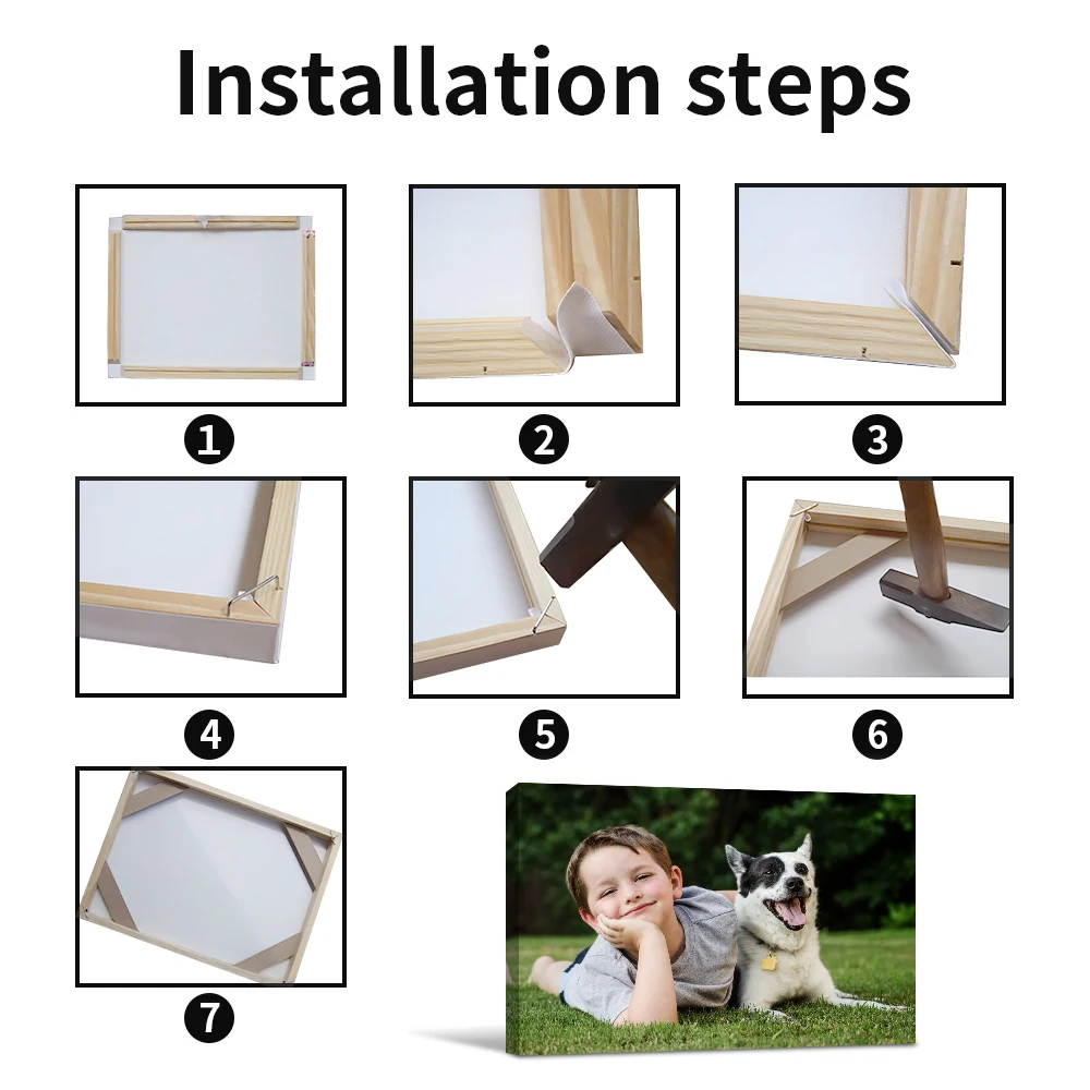 Custom Canvas Painting for Fam - огляд і ціна Home Decor Foto