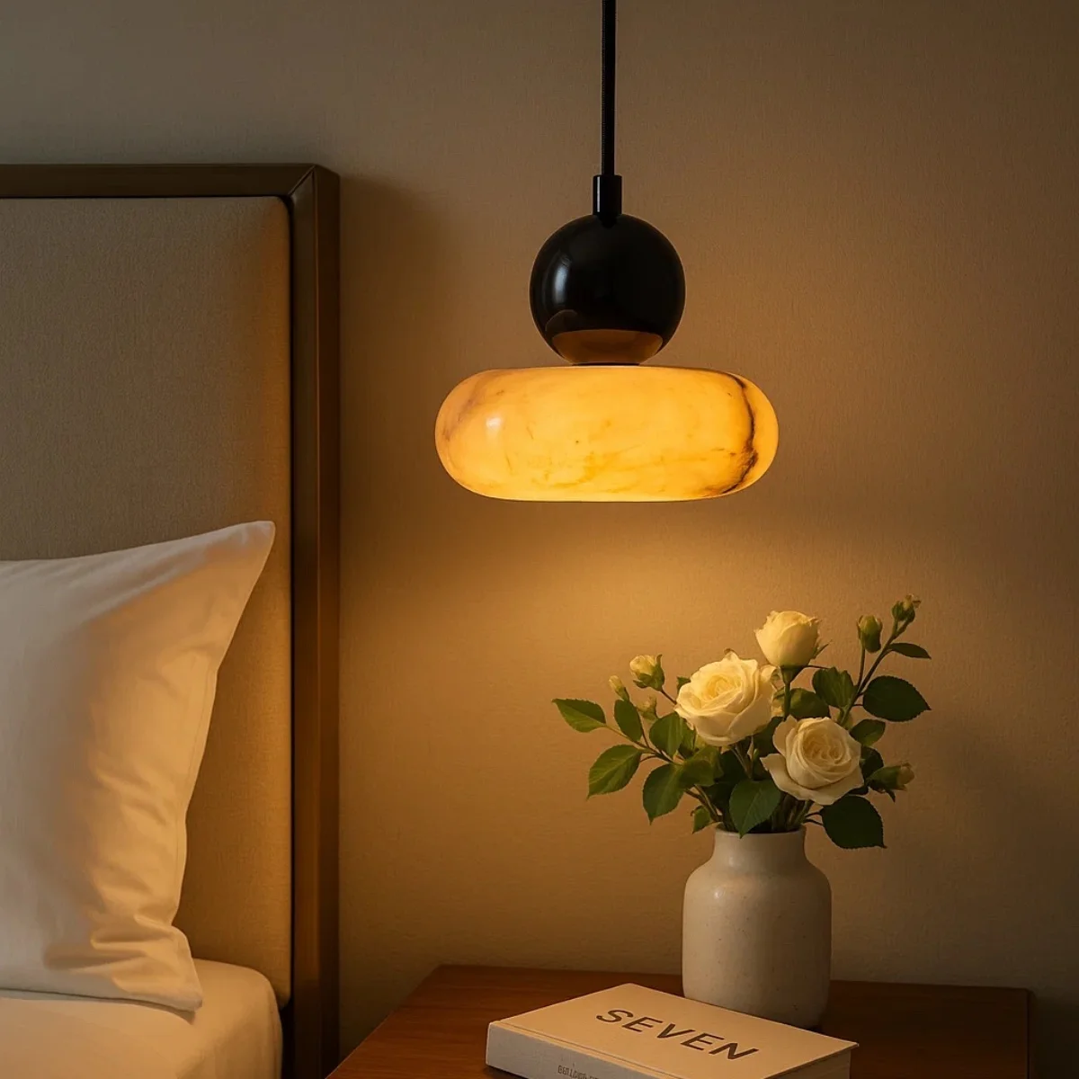 Nordic Art Bedside Pendant Lig - огляд і ціна Hanging Moon Lamp
