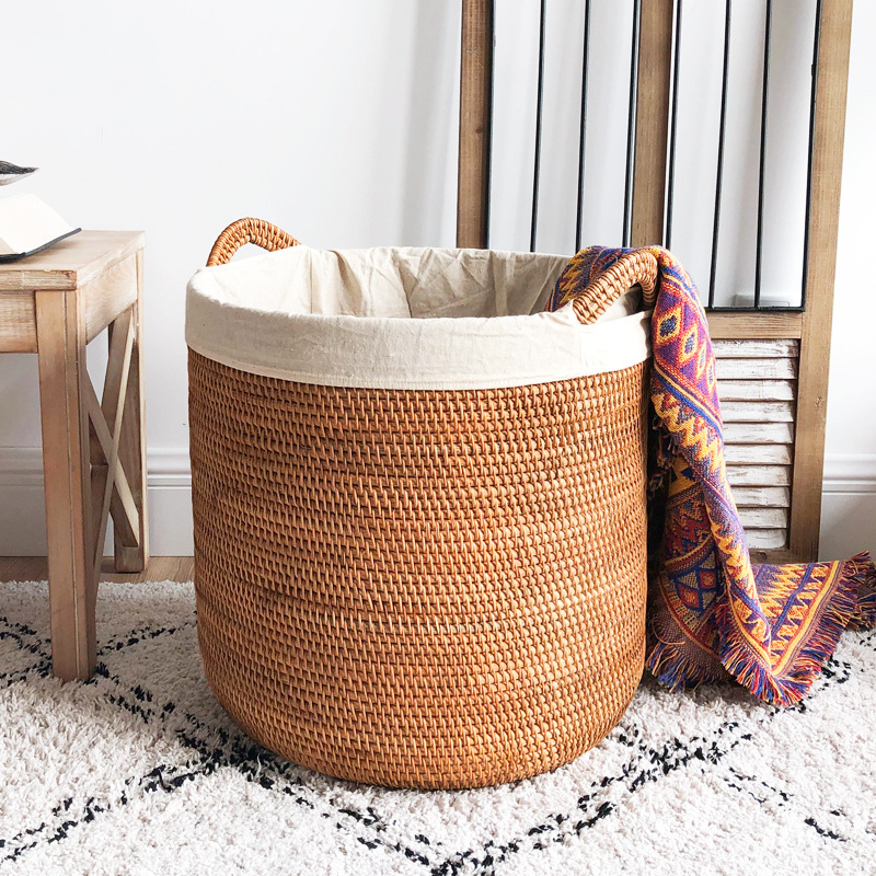 Rattan Laundry Basket, Large C - огляд і ціна Home Decor Hampers