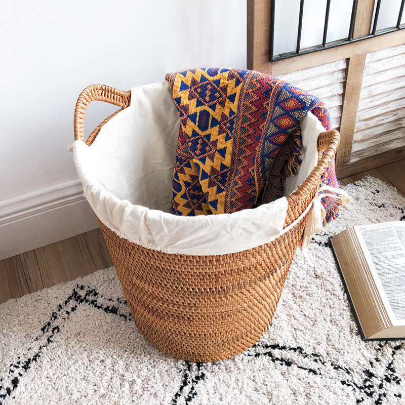 Rattan Laundry Basket, Large C - огляд і ціна Home Decor Hampers