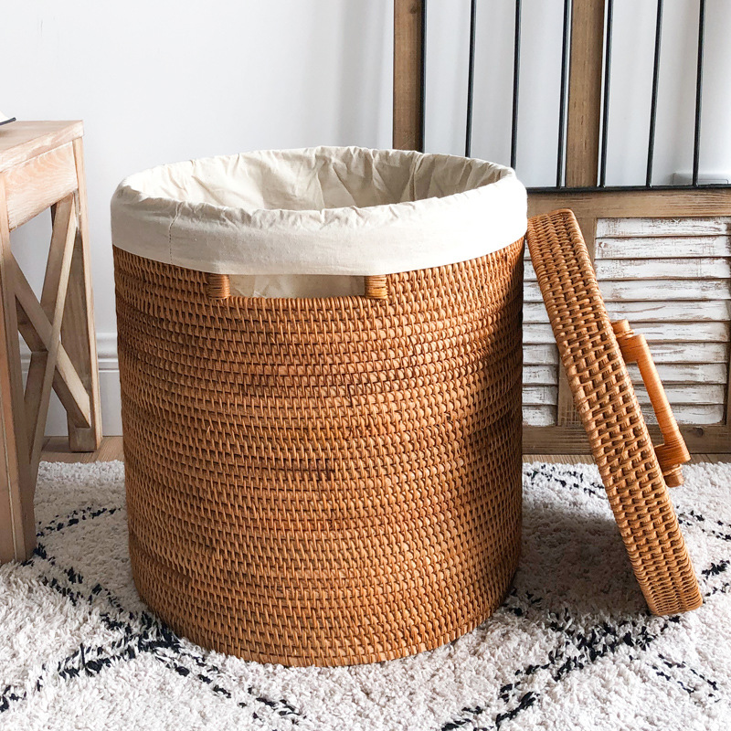 Rattan Laundry Basket, Large C - огляд і ціна Home Decor Hampers
