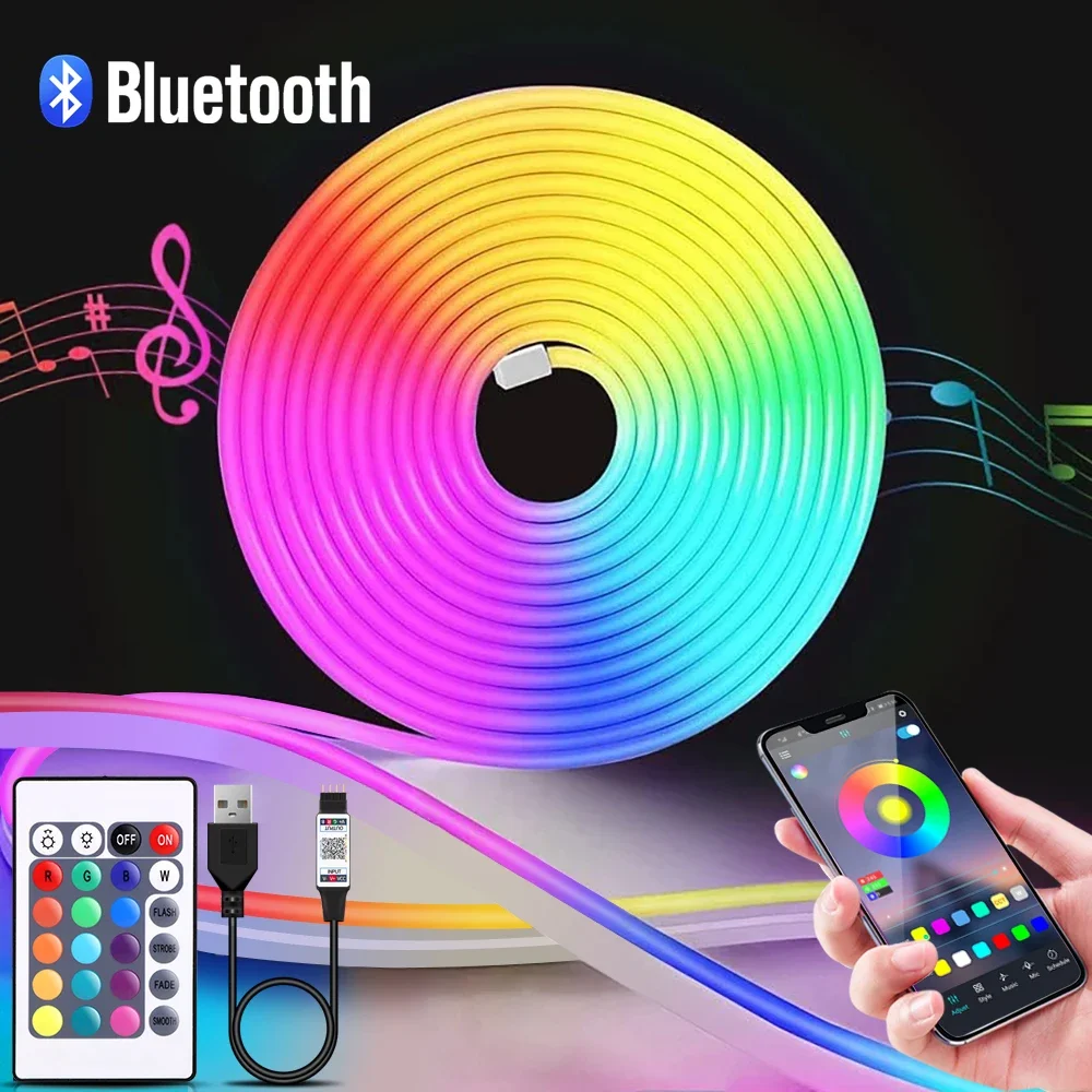 1-5m RGB LED Neon Strip Light  - огляд і ціна Led Strip Lights